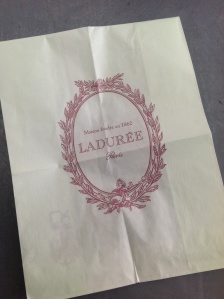 A Laduree bag that contained macarons