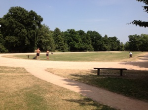 Running track on the Outer Circle of Regent's Park