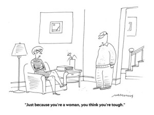 Just because you're a woman cartoon